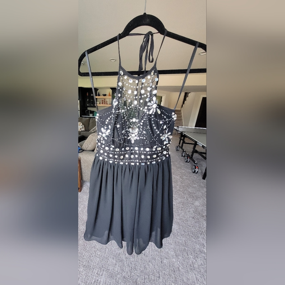 Black Haltertop Dress